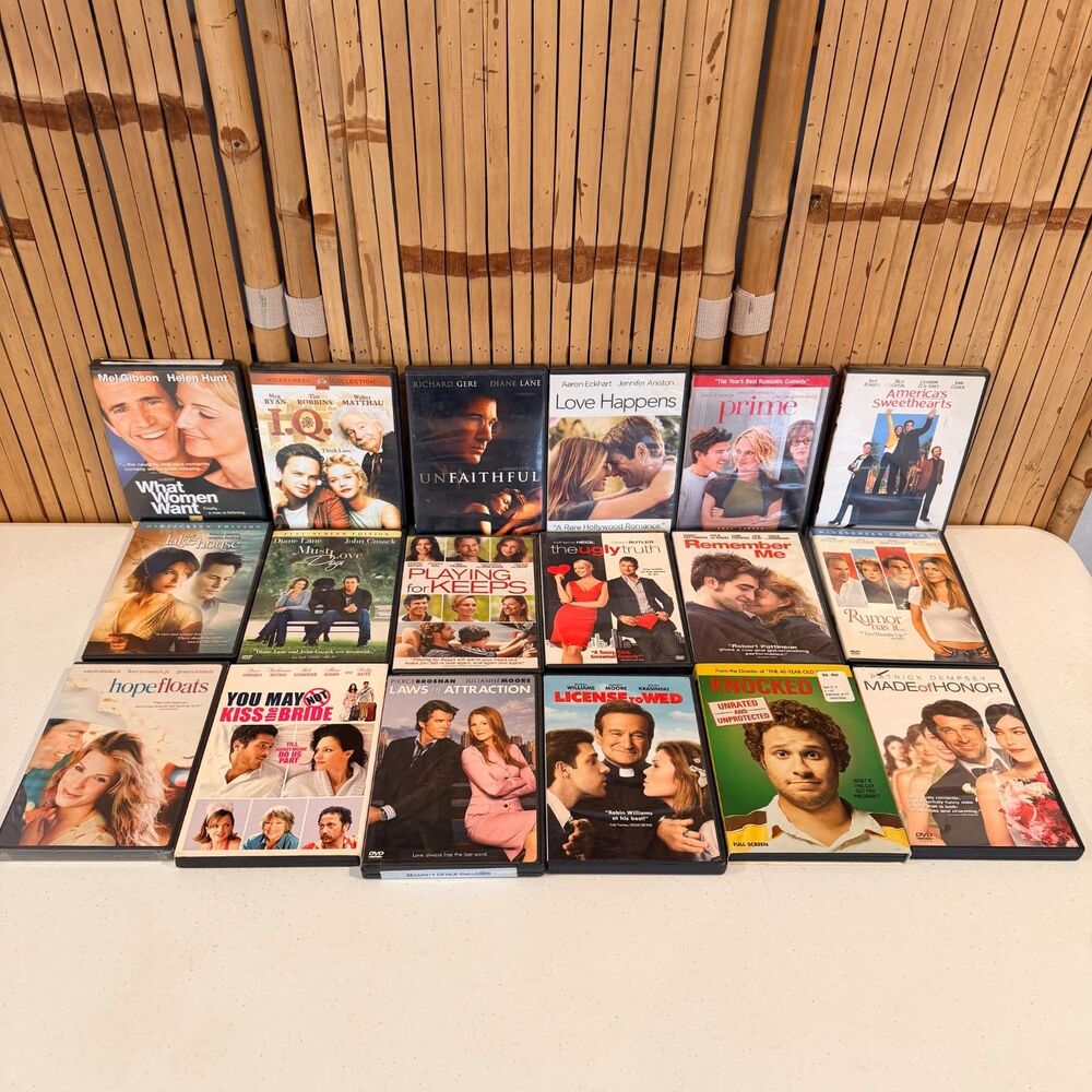 18 DVD Lot Romance Romantic Comedy Drama Movies Date Night Rom Com Collection